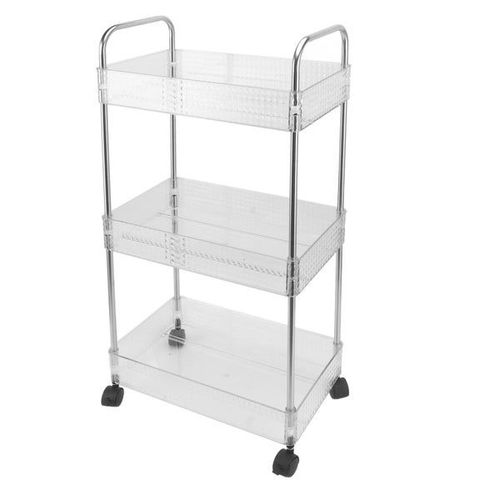 Étagère et chariot de rangement de cuisine à 3 niveaux - Solution d'étagère polyvalente pour des espaces de cuisine organisés