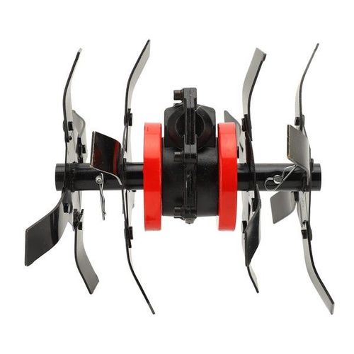 Roue de cultivateur pour tondeuses à gazon - Outil accessoire pour ameublir le sol