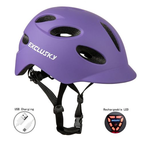 Casque Velo Homme Femme Casque Vtt Homme Casque Velo Avec Lumineux Visiere Casque Velo Route Casque Velo Adulte Pour Cyclisme Bmx Ville Scooters Électriques (54-58cm)