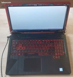 Asus TUF FX504G  - 15.6" Intel Core i5-8300H - 2.3 Ghz - Ram 8 Go - SSD 128 Go + HDD 1 To - Noir MAT et rouge