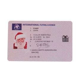 Faux permis de conduire Santa Claus,carte de v¿ux,cadeau de noël,permis de  vol,manchette de noël - Type Santa Claus 2
