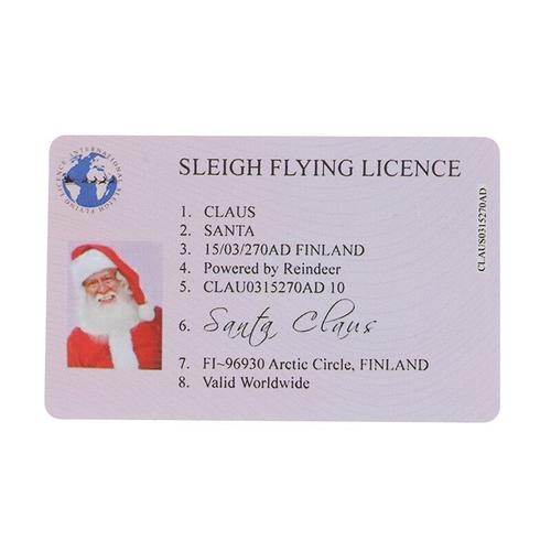 Faux permis de conduire Santa Claus,carte de v¿ux,cadeau de noël,permis de  vol,manchette de noël - Type Santa Claus 3