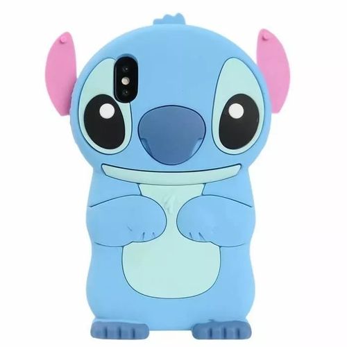 Coque Housse Etui En Silicone Pour Iphone Xr - Lilo & Stitch - Bleu - Hqselection®