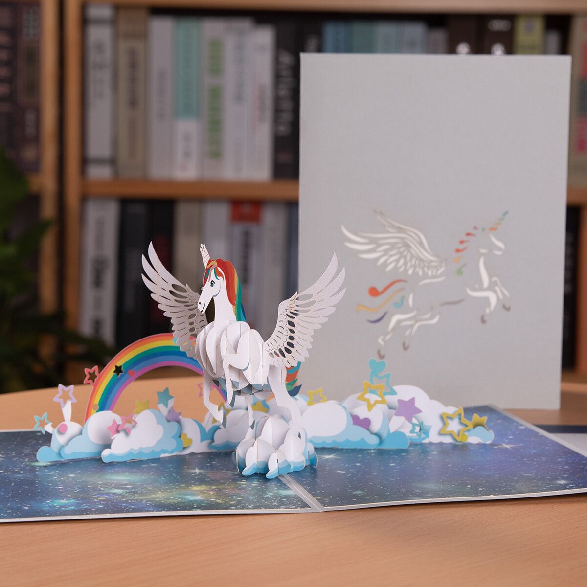 Carte Anniversaire 3D - Unicorn