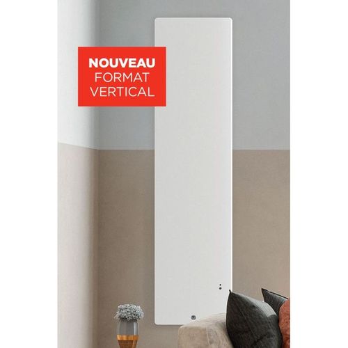 Thermor Radiateur électrique INGENIO 4 1000W vertical intelligent blanc mat - - 429353