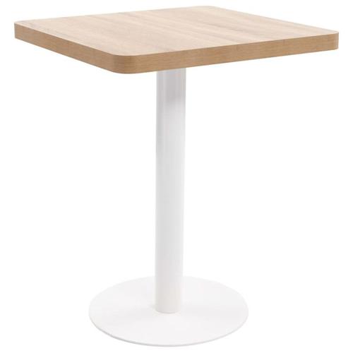 Table De Bistro Marron Clair 60x60 Cm Mdf