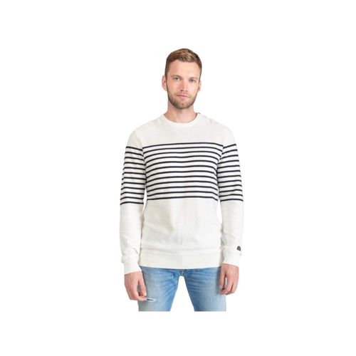 Sweat Le Temps Des Cerises Rayure Homme Blanc