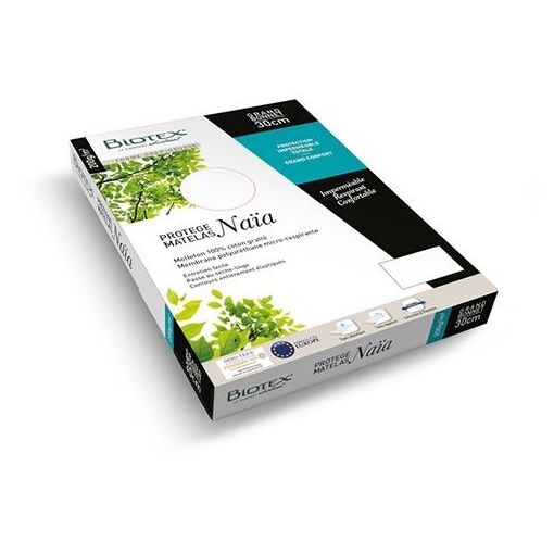 Protège matelas et alèse Biotex PROTECTION NAIA Molleton 100% coton...