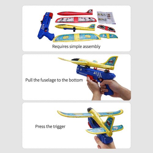 Jouet lanceur d'avion d'extérieur - Jouets d'avion EPP pour enfants