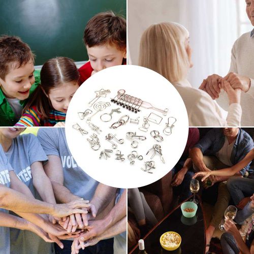 Ensemble De Casse-Tête En Fil Métallique De 20 Pièces - Casse-Têtes Iq Pour L'entraînement Et L'éducation De L'esprit