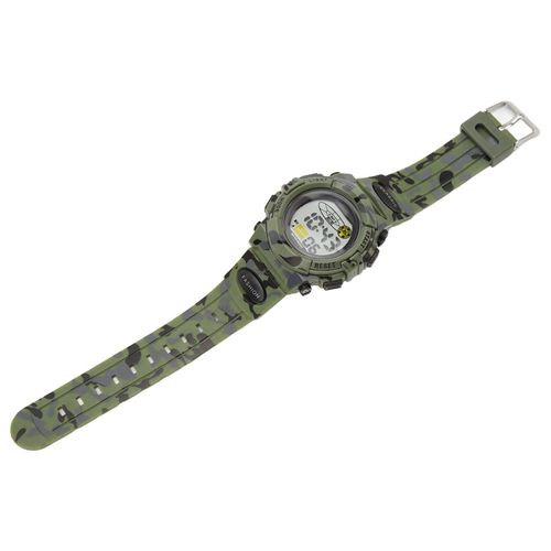 Montre De Sport Chronographe Numérique Camouflage Avec Fonctions Noctilucentes