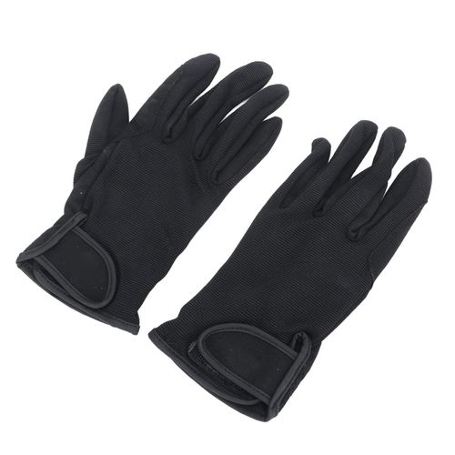 Gants D'équitation Unisexes Noirs - 1 Paire Pour Hommes Et Femmes