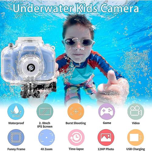 Generic - Appareil photo étanche Caméra HD Enfants Sous-marin d'action  Caméscope Caméra 2.0 LCD - Appareil photo enfant - Rue du Commerce