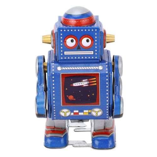 Jouet Robot Mécanique Vintage Fabriqué À La Main - Objet Décoratif De Collection