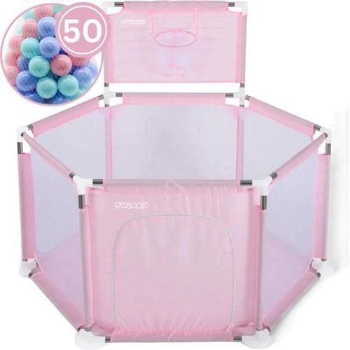 Twinky® Parc Bébé Pliable - Parc De Jeux Avec 50 Balles De L'océan - Playpen Pour Enfant
