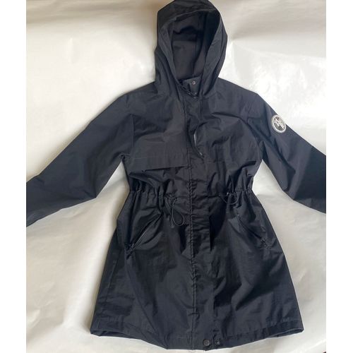 Manteau De Pluie / Imperméable / Trench-Coat , Noir , Taille 10-12 Ans , Taille 146/152 , Marque "Page One Young" , Imperméable Coupe-Vent Long Jusqu'aux Genoux, Élégant Et Pratique.