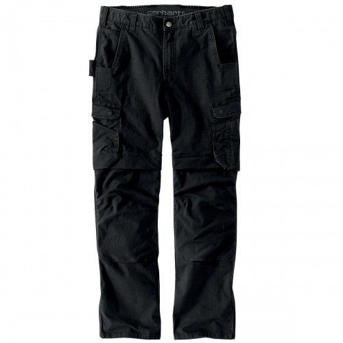 Pantalon De Travail En Ripstop Stretch Steel Rugged Relaxed Cargo Noir - Taille 38 Carhartt