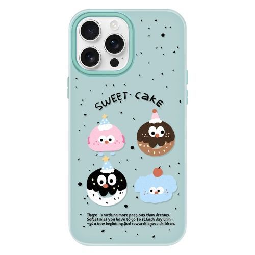 Coque Hybrid Tpu Pc Jelly Pour Iphone 16 Pro Max - Little Monster Vert Clair