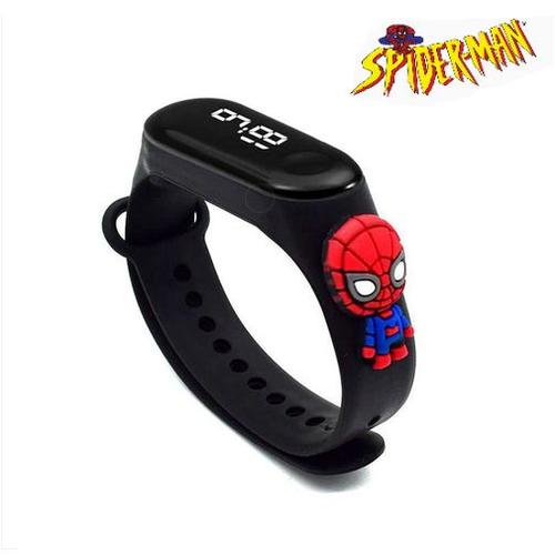 Montre Bracelet Spiderman Lcd Noire