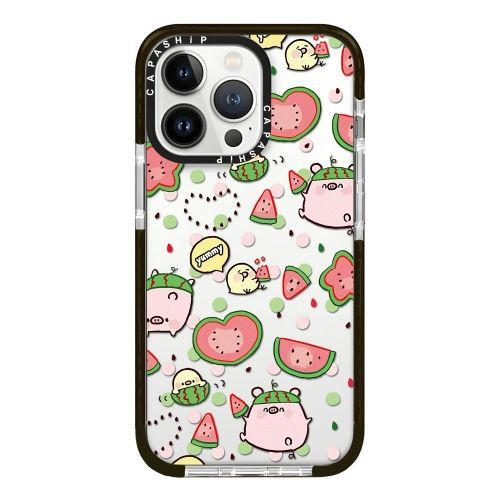 Coque Complète Pour Iphone 16 Avec Motif Simple (Cochon Pastèque)