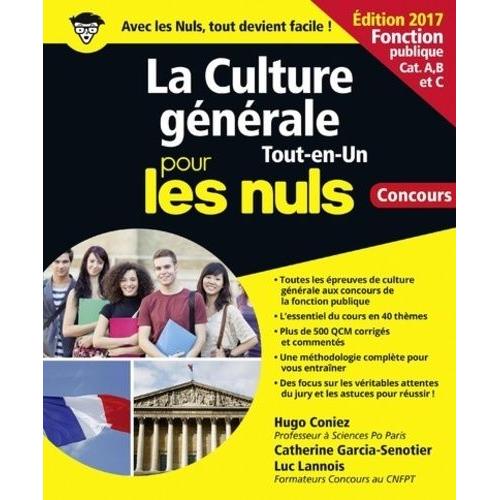 La Culture Générale Fonction Publique Pour Les Nuls - Concours