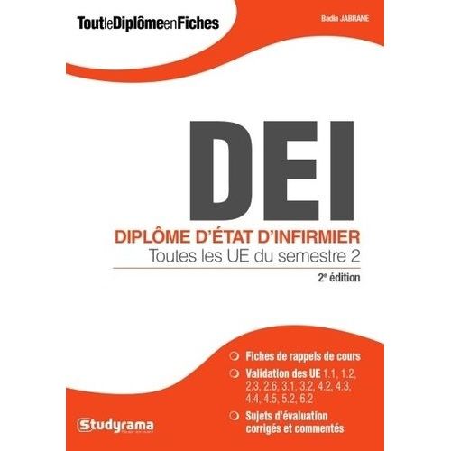 Diplôme D'etat D'infirmier - Toutes Les Ue Du Semestre 2