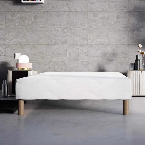 SOMMIER TAPISSIER 90 X 190 CM + 4 PIEDS