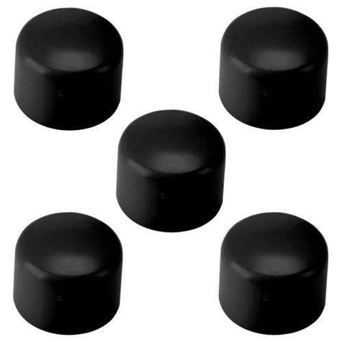 Embout de tube rond - EMBOUT - 60mm - PVC - Noir RAL 9005 - Lot de 5