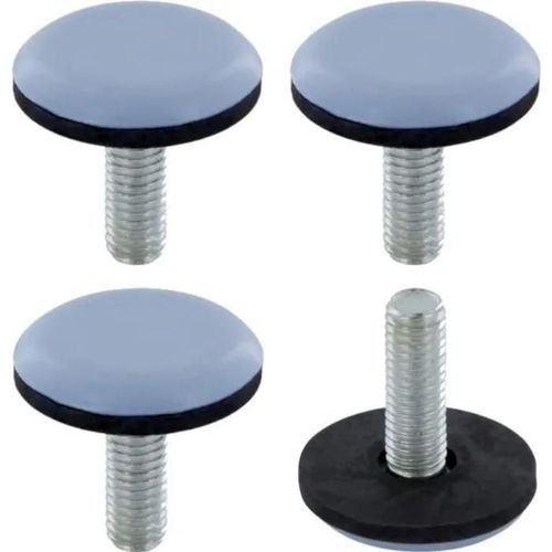 4x Pied Réglable Téflon Ptfe Ajustable M8 Patin Vérin Vis Poussoir Butée