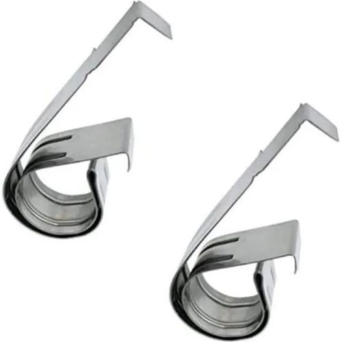 Clip À Ressort - Easy - 2x - Pour Plinthe 15-22mm - Salle De Bain - Cuisine - Gris