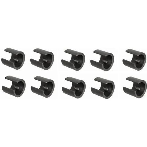 10x Embout De Tube Pied De Chaise Plastique 14-16mm Rond A Clipser En U Meuble Table Protection Patin Guide