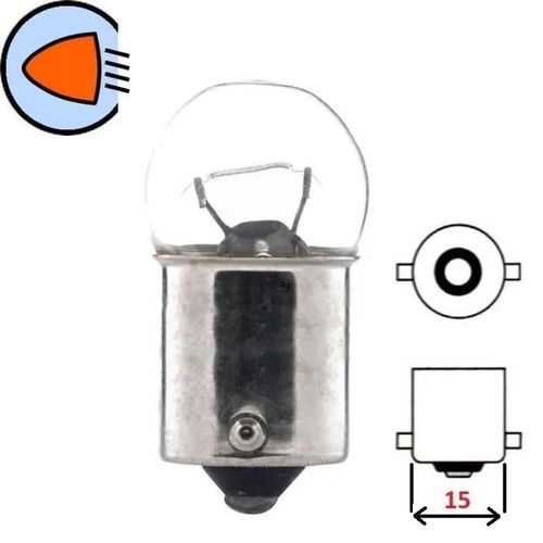 Ampoule 6v 18w Ba15s Voiture Ancienne Citroen Ds 2 Cv Renault Peugeot Feu Arriere Stop Position Stationnement Code Lampe Phare Tract
