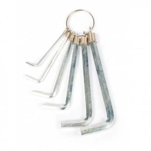 Jeu de 6 clé allen - Brut - Mixte - Adulte - A monter soi-même - Clé allen
