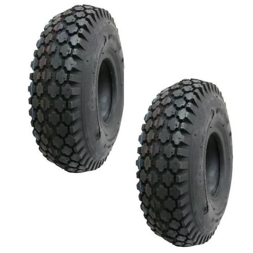 Pneu pour chariot et brouette - CYCLINGCOLORS - 4.10/3.50-4 - Charge max 160 Kg - Noir