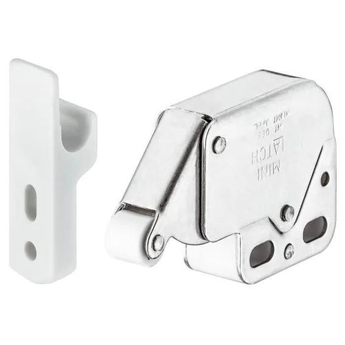Loqueteau Acier À Ressort Automatique Et Rouleau Avec Contre Pièce Loquet Fermeture Meuble Porte Placard Cuisine Salle De Bain