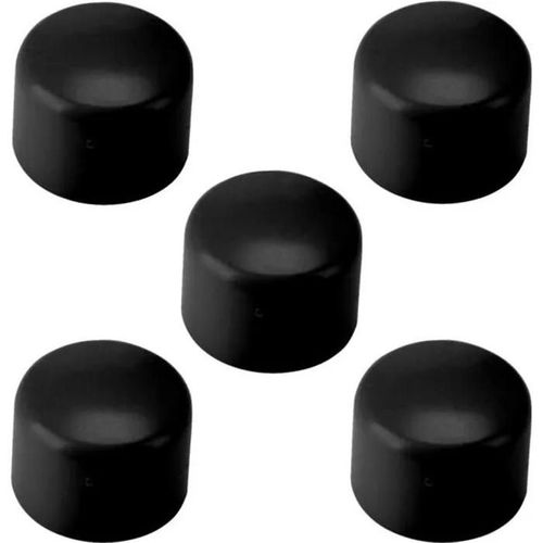 Embout de tube rond - EMBOUT - 28mm - PVC - Noir RAL 9005 - Lot de 5