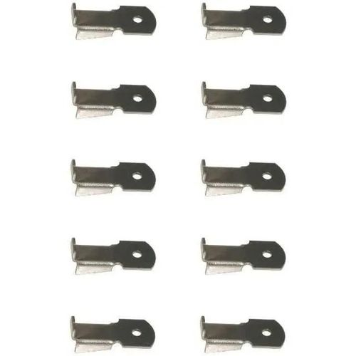 10x Taquet Pour Crémaillère Support Fixation Attache Armoire Etagère Tablette Meuble, En Acier Nickelé