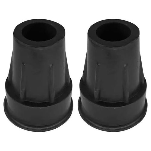 2x Embout De Canne Béquille Bâton Type Z Tube Rond Extérieur Antidérapant Renforcé Avec Insert Renfort Métallique Caoutchouc 18mm