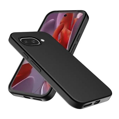Coque Pour Google Pixel 9a 5g - Housse Etui Silicone Gel Fine + Film Ecran - Noir