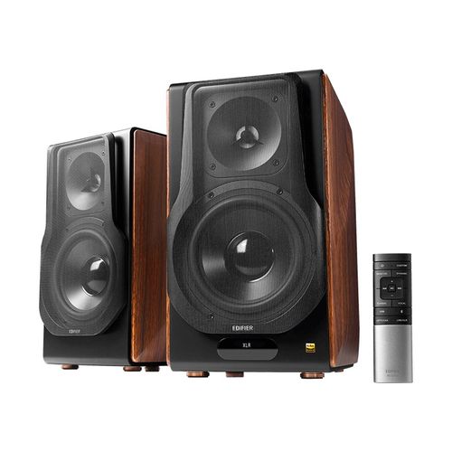 Edifier S3000MKII - Haut-parleur - pour la télévision - canal 2.0 - sans fil - Bluetooth - Contrôlé par application - 256 Watt (Totale) - 2 voies - brun
