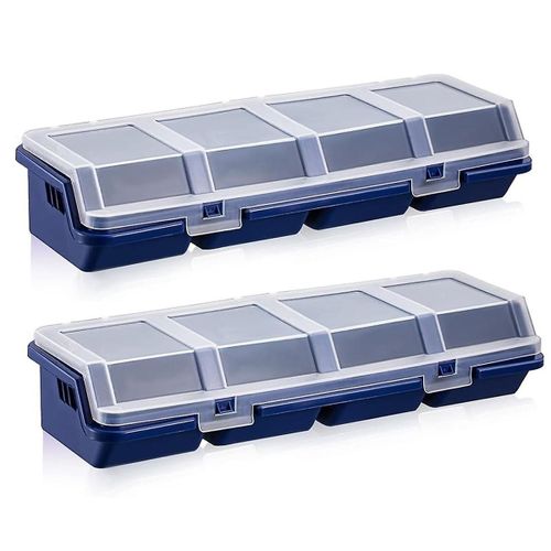 Mini Vis Pièces Boîte Boîte De Rangement Matière Recyclée 400.0g Bleu