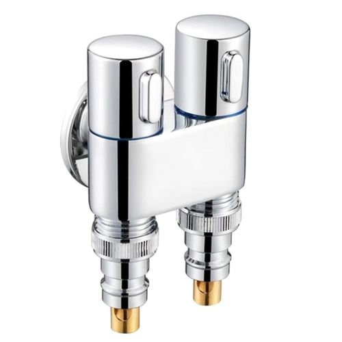 G1/2 Multifonctionnel Trois-Way Remplissage Angle Vanne Mural 1 en 2 Out Eau Nettoyage Pulvérisateur Salle De Bain Accessoires-A