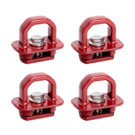Ancrages De Mur Latéraux De Lit De Camion Rouge 4 Pcs Set D¿Ancrage D¿Attaches Pour Silverdo Pickup Anchor Truck Bed