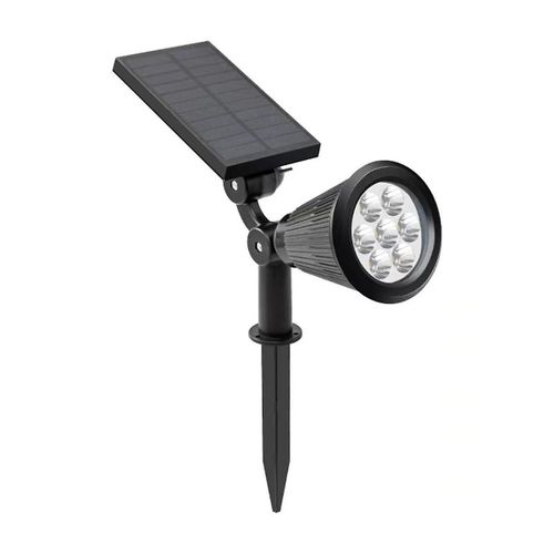 7led Solar Ground Plug Light Extérieur Ip65 Projecteur Étanche Spot Décoratif De Jardin À Luminosité Réglable, A