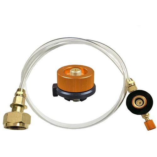 Réchaud de camping Réchaud de camping Adaptateur de recharge de gaz propane Brûleur GPL Cylindre plat Coupleur de réservoir Adaptateur de bouteille Enregistrer le kit de valve gonflable