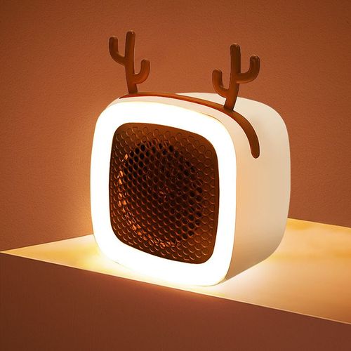400WChauffage d'appoint - Mini chauffage portable pour la maison et petit bureau | Petit chauffage soufflant céramique pour la maison | radiateur soufflant salle de bain?avec veilleuse?Blanc?