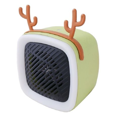 400WChauffage d'appoint - Mini chauffage portable pour la maison et petit bureau | Petit chauffage soufflant céramique pour la maison | radiateur soufflant salle de bain?avec veilleuse?vert?