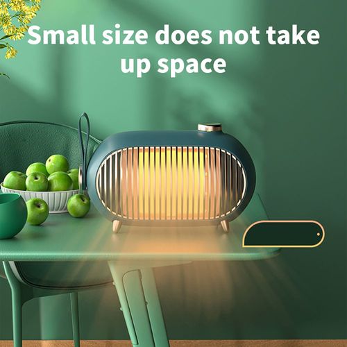 1000WChauffage d'appoint - Mini chauffage portable pour la maison et petit bureau | Petit chauffage soufflant céramique pour la maison | radiateur soufflant salle de bain?3 modes?vert?