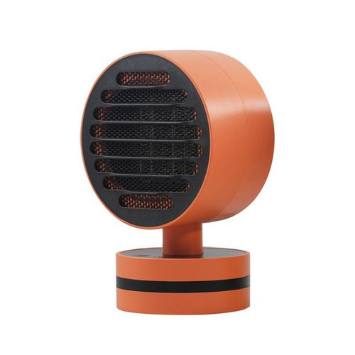 500WChauffage d'appoint - Mini chauffage portable pour la maison et petit bureau | Petit chauffage soufflant céramique pour la maison | radiateur soufflant salle de bain?2 modes?Balancer 100 degrés à gauche et à droite?orange?128X100X190MM?