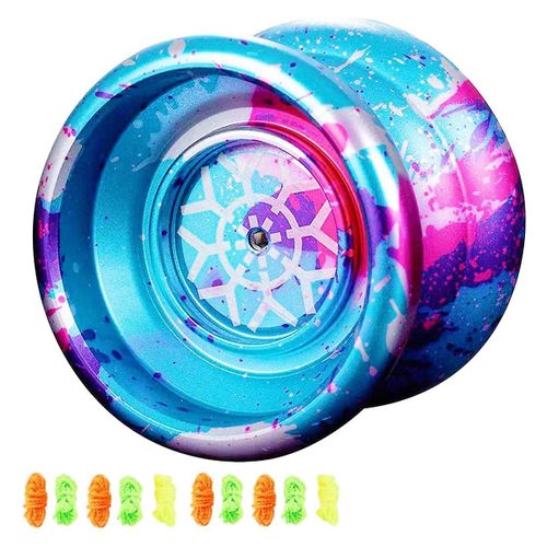 Yoyo Insensible, Yoyo Professionnel, Balle De Yo-Yos De Débutant En Aluminium Pour Les Joueurs De Yoyos Avec 10 Yo Yo